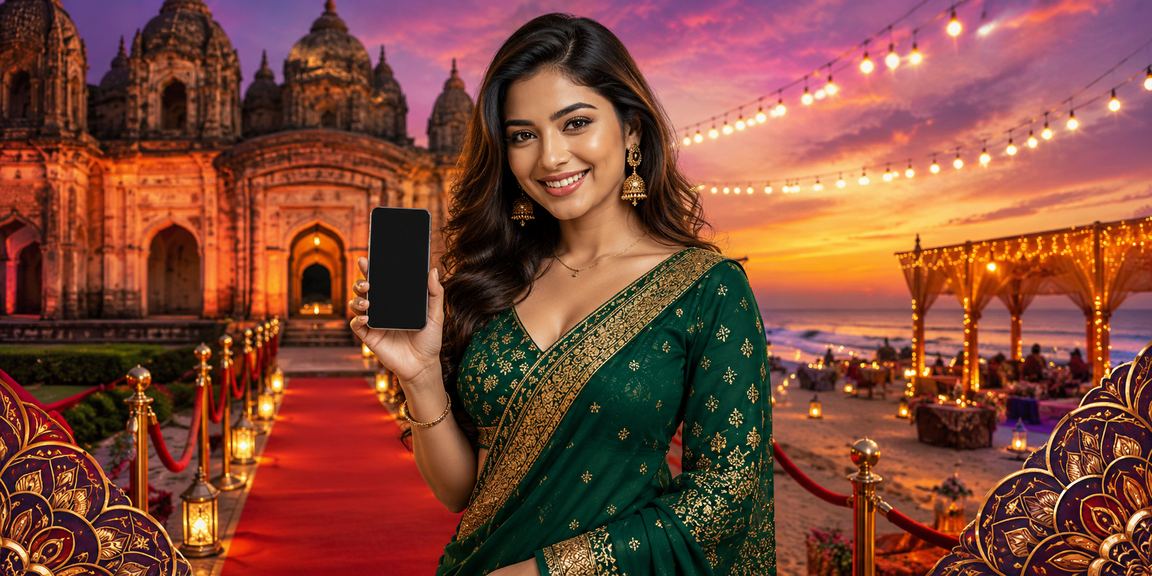 কক্সবাজার সমুদ্র সৈকতে স্মার্টফোনে লাইভ স্পোর্টস বেটিং করছেন একজন ব্যবহারকারী